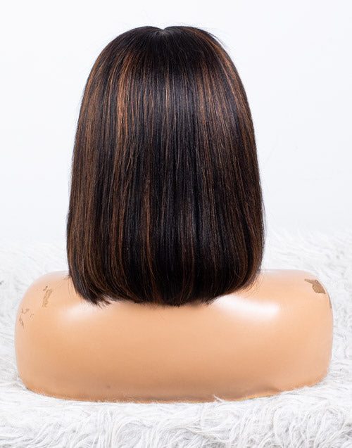 Clearance - 5x5" Closure Wig Indian Hair - 10" Yaki Size Average - MTY-4314