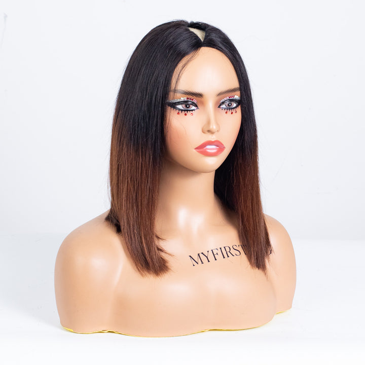 Clearance - V-Part Wig Indian Hair - 12" Silky Size 1 - MTY-5463