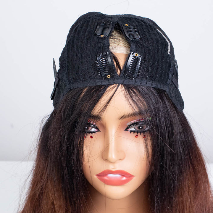 Clearance - V-Part Wig Indian Hair - 12" Silky Size 1 - MTY-5463