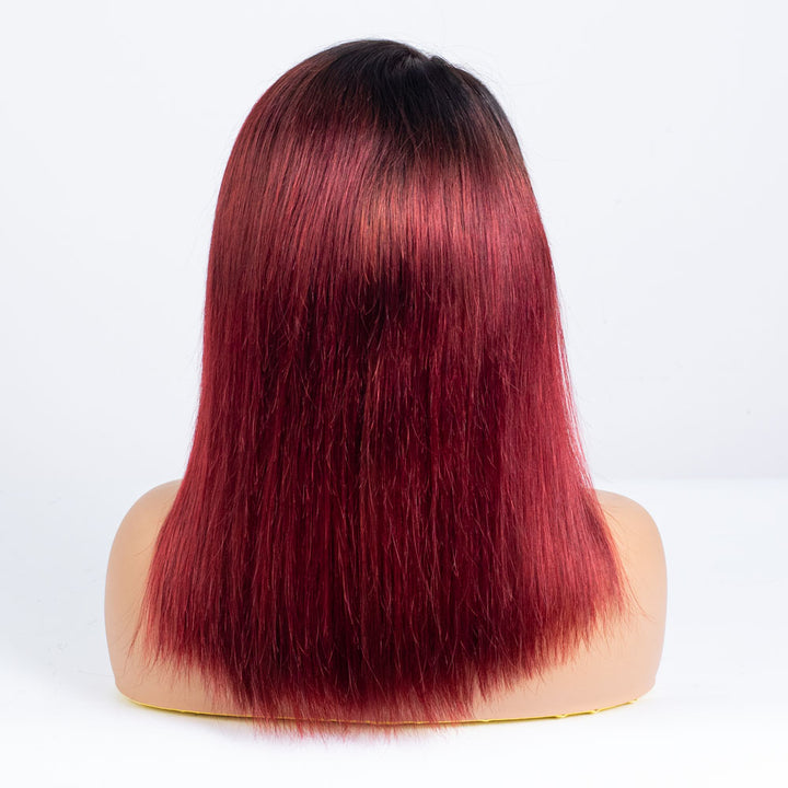 Clearance - 7x5" Closure Wig Indian Hair - 14" Silky Average Size - MTY-5446