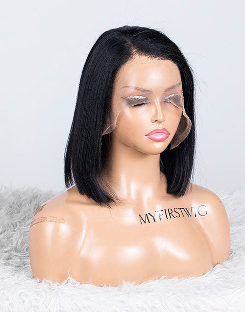 Clearance - 13x6" Indian Hair 160% Density - 10" Yaki Size 2 - MT-3289