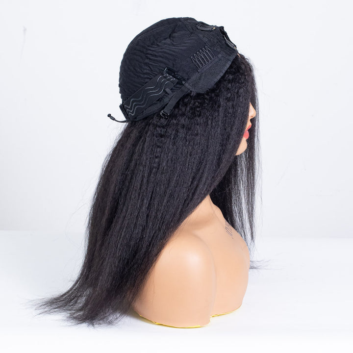 Clearance - V-Part Wig Indian Hair - 16" Kinky Straight Size 1 - MTY-5436