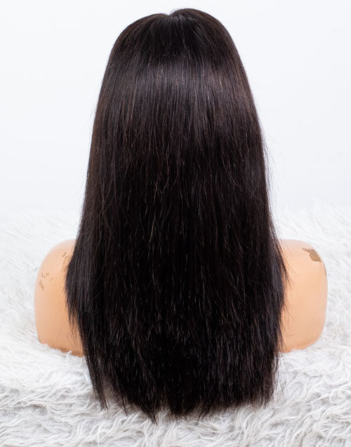 Clearance - 4x4" Closure Wig Indian Hair - 14" Silky Size Average - MTY-4300