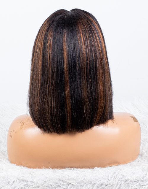 Clearance - 13x6" Indian Hair 160% Density - 10 Inch Yaki Size 2 - MTY-4295
