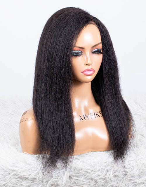 Clearance - 13x6" Indian Hair - 14 Inch Kinky Size 2 - MTY-4291