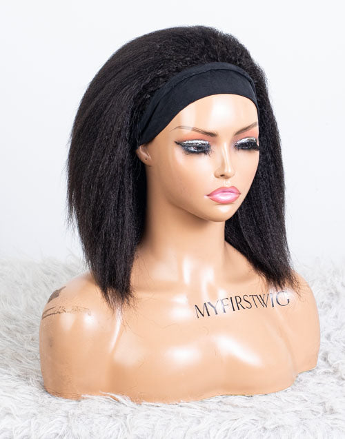 Clearance - Headband Wig  Indian Hair - 10" Kinky Size 1 - MHY-578