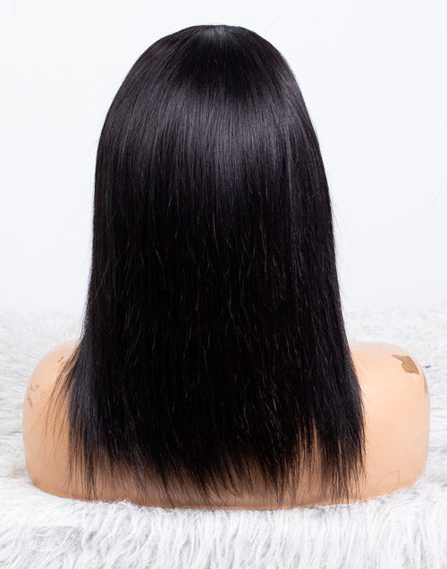 Ausverkauf - Stirnbandperücke ohne Kleber, keine Spitze, indisches Haar, 12 Zoll, seidig, Größe 1 - MHY-246