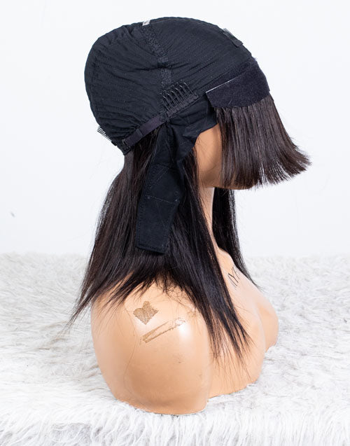 Ausverkauf - Stirnbandperücke ohne Kleber, keine Spitze, indisches Haar, 12 Zoll, seidig, Größe 1 - MHY-246