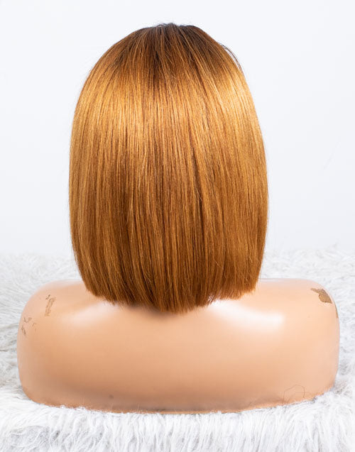 Ausverkauf - Stirnbandperücke ohne Kleber, keine Spitze, indisches Haar, 12 Zoll, seidig, Größe 1 - MHY-246