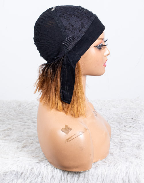 Ausverkauf - Stirnbandperücke ohne Kleber, keine Spitze, indisches Haar, 12 Zoll, seidig, Größe 1 - MHY-246