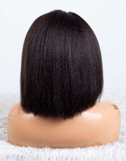 Clearance - Headband Wig Glueless No Lace Indian Hair - 10" Kinky Straight Size 1 - MHY-453