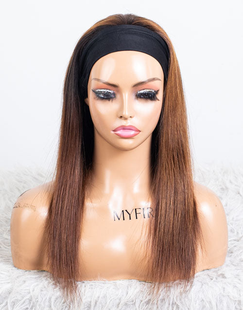 Clearance - Headband Wig  Indian Hair - 16" Silky  Size-1 - MHY-664