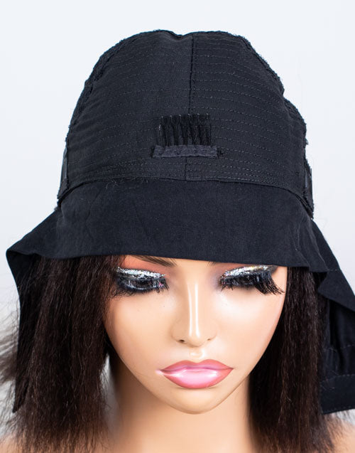 Clearance - Headband Wig Glueless No Lace Indian Hair - 10" Kinky Straight Size 1 - MHY-453