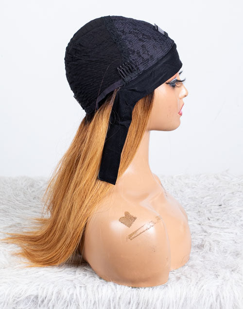 Ausverkauf - Stirnbandperücke ohne Kleber, keine Spitze, indisches Haar, 12 Zoll, seidig, Größe 1 - MHY-246