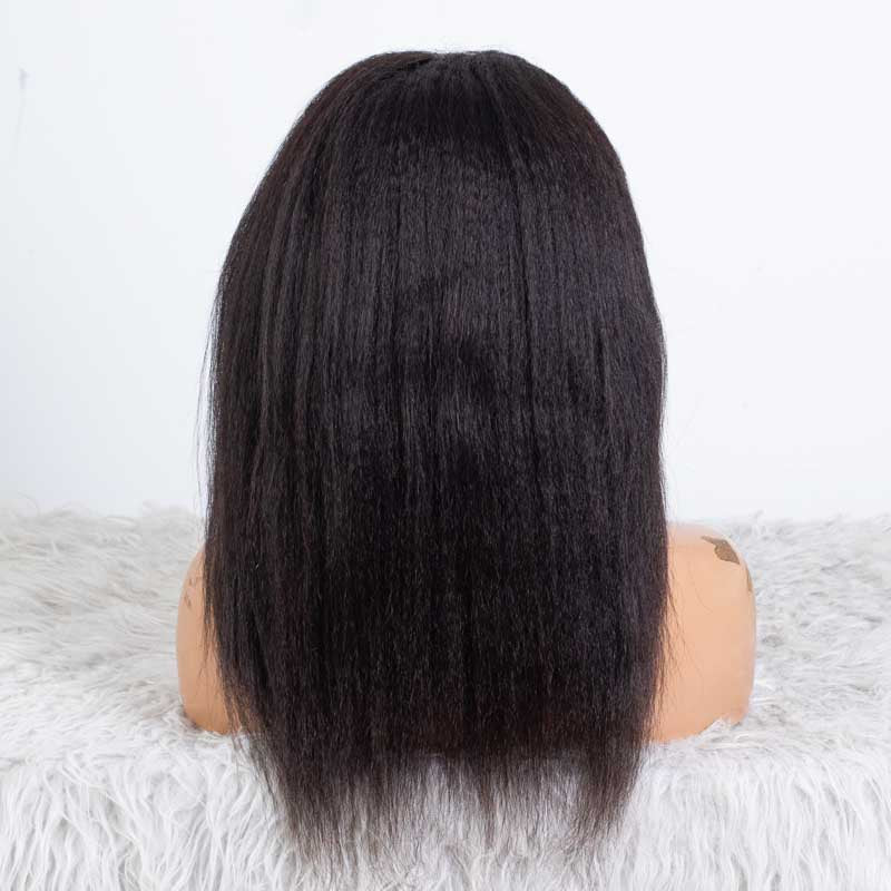 Clearance - Headband Wig Glueless No Lace Indian Hair - 16" Kinky Straight Size 1 - TH001