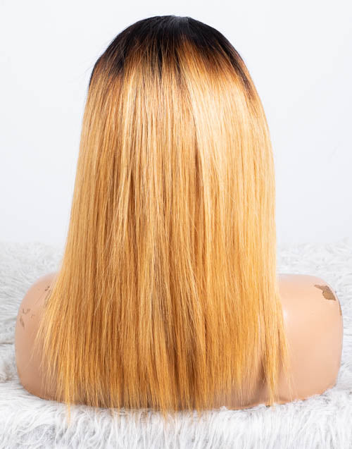 Ausverkauf - Stirnbandperücke ohne Kleber, keine Spitze, indisches Haar, 12 Zoll, seidig, Größe 1 - MHY-246