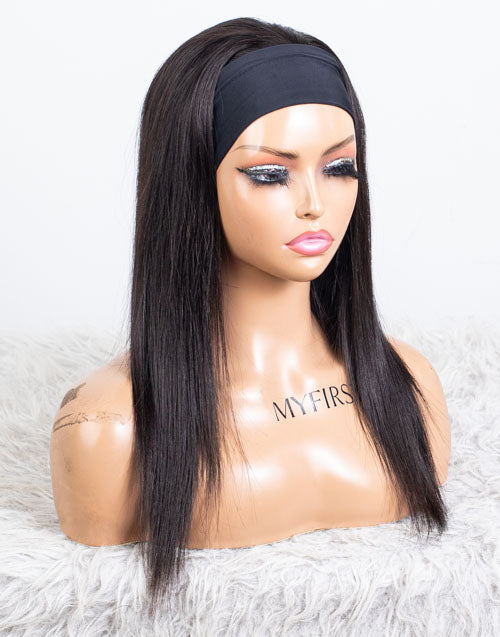 Clearance - Headband Wig  Indian Hair - 16" Silky  Size-1 - MHY-584