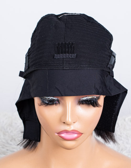 Clearance - Headband Wig Glueless No Lace Indian Hair - 10" Yaki Size 1 - MHY-452