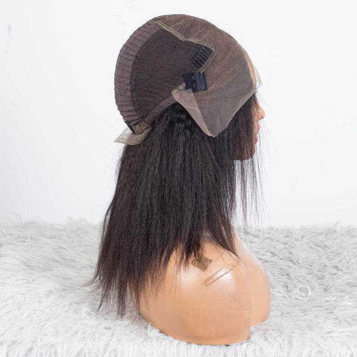 Clearance - 13x6 Lace Front Wig Indian Hair - 10" Kinky Size 1 - TH006