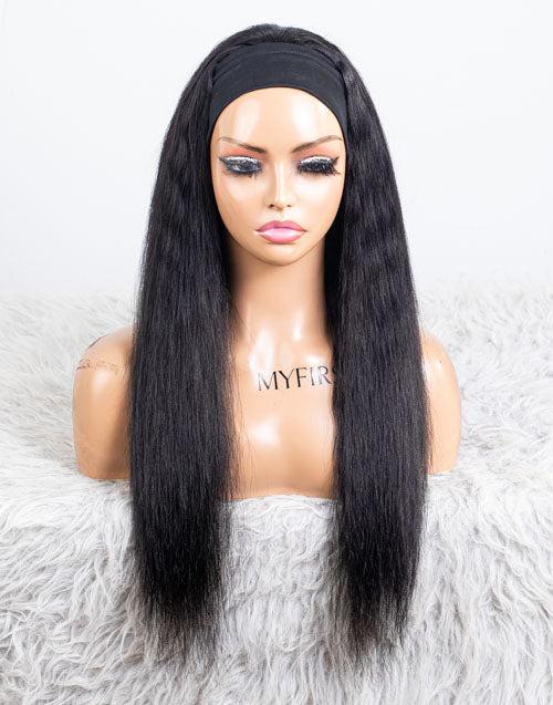 Clearance - Headband Wig  Indian Hair - 20" Silky Average Size - MHY-665