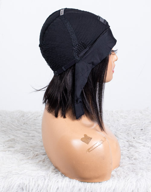 Clearance - Headband Wig Glueless No Lace Indian Hair - 10" Yaki Size 1 - MHY-451