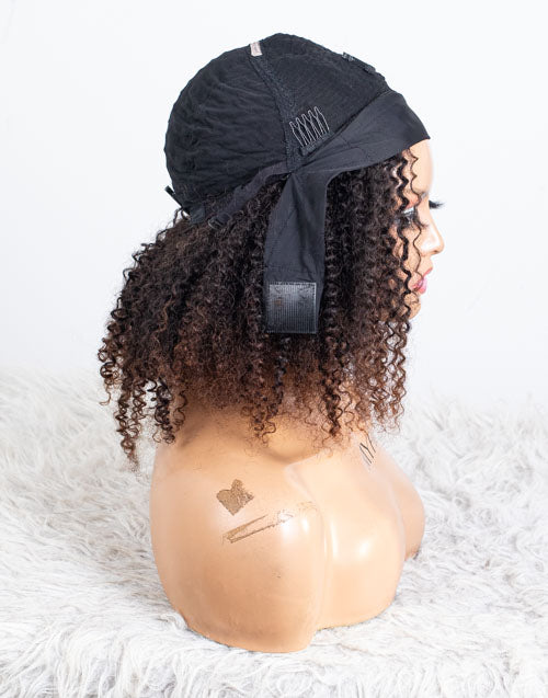 Clearance - Headband Wig  Malaysian Hair - 16" Curly Size 1 - MHY-644