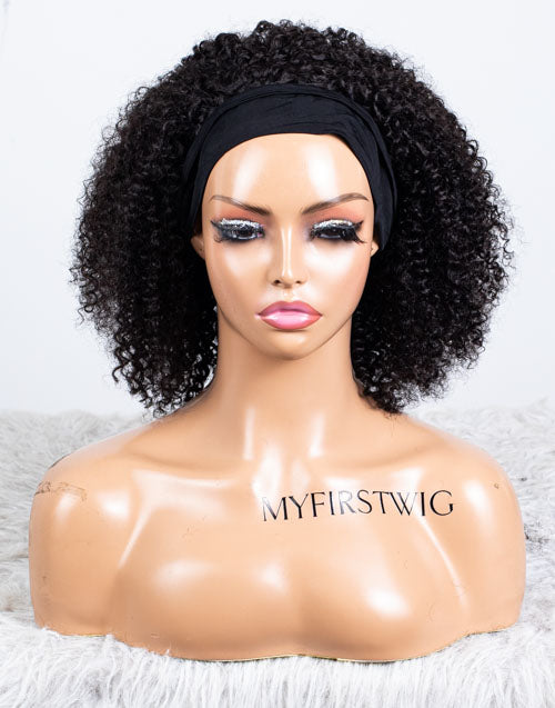 Clearance - Headband Wig Glueless No Lace Malaysian Hair - 14" Silky Size 1 - MHY-378
