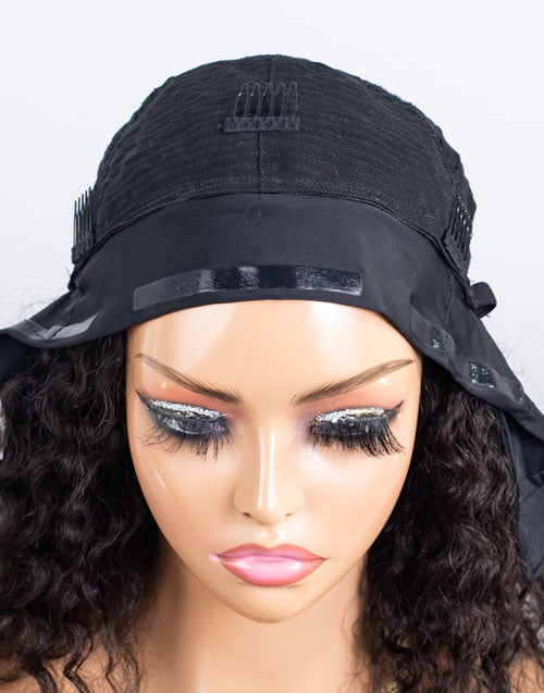 Clearance - Headband Wig  Malaysian Hair - 14" Curly Size 1 - MHY-590