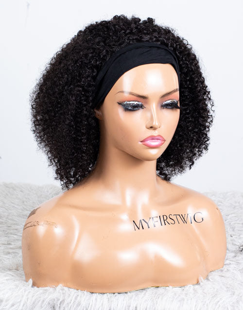 Clearance - Headband Wig Glueless No Lace Malaysian Hair - 14" Silky Size 1 - MHY-378