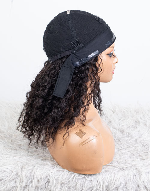 Clearance - Headband Wig  Malaysian Hair - 16" Curly Size 1 - MH-803