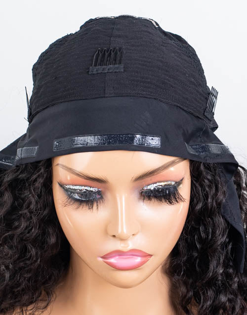 Clearance - Headband Wig  Malaysian Hair - 16" Curly Size 1 - MH-803
