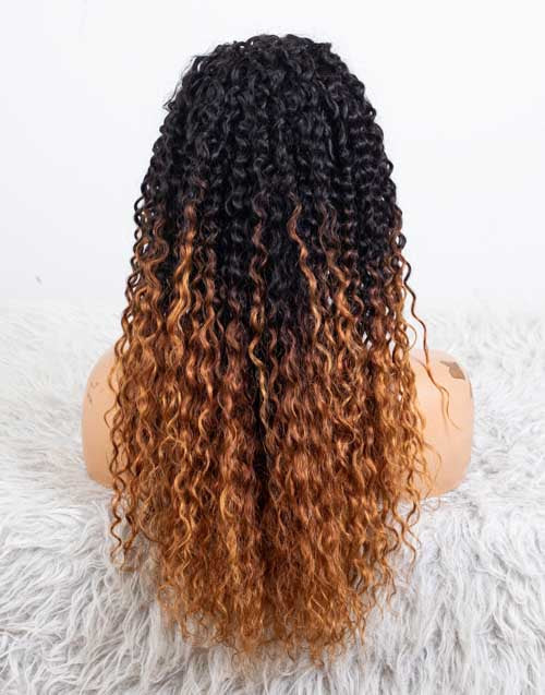 Clearance - Headband Wig  Indian Hair - 20" Curly Average Size - MHY-771