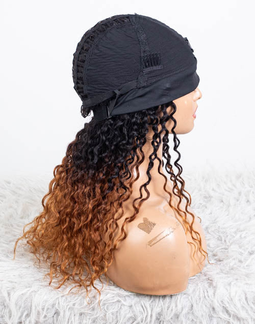 Clearance - Headband Wig  Indian Hair - 20" Curly Average Size - MHY-771