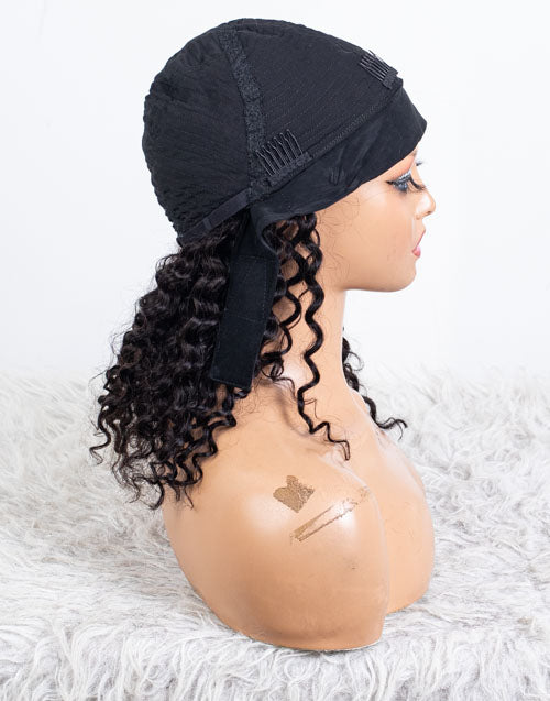 Clearance - Headband Wig  Indian Hair - 16" Curly Size 2- MHY-594