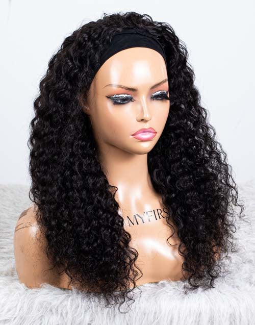 Clearance - Headband Wig Glueless No Lace Malaysian Hair - 20" Silky Size 1 - MHY-376