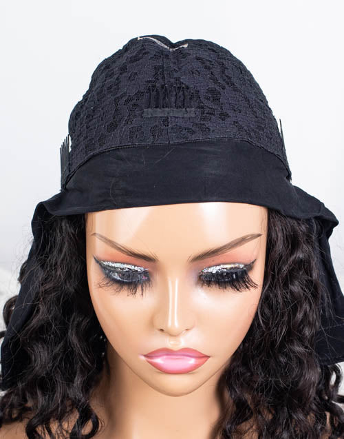 Clearance - Headband Wig  Indian Hair - 18" Curly Size 1- MHY-575