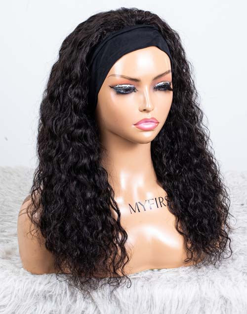 Clearance - Headband Wig Glueless No Lace Malaysian Hair - 18" Silky Size 1 - MHY-449