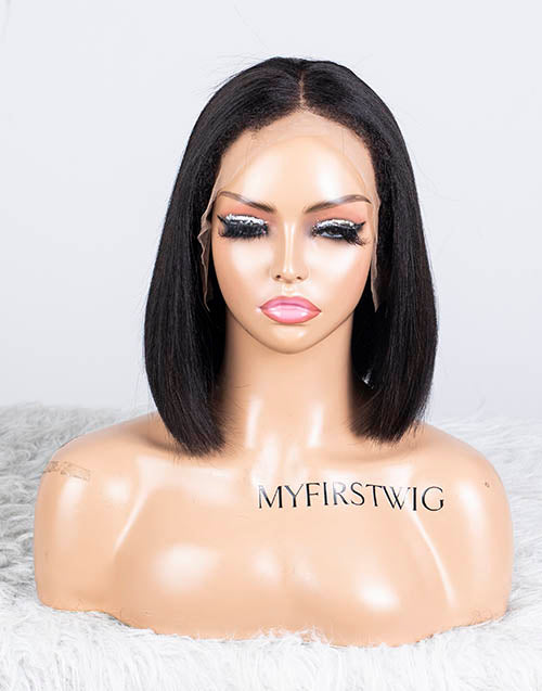 Clearance - 13x4" Indian Hair - 10" Yaki Size 2 - MTY-2518