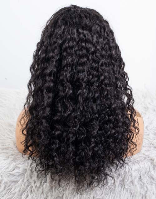 Clearance - Headband Wig  Indian Hair - 18" Curly Size 1- MHY-662