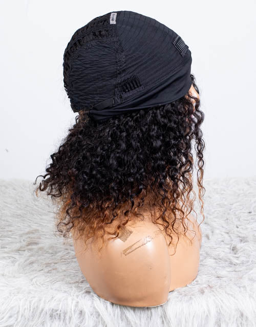 Clearance - Headband Wig Glueless No Lace Indian Hair - 14" Silky Size Average - MH-765