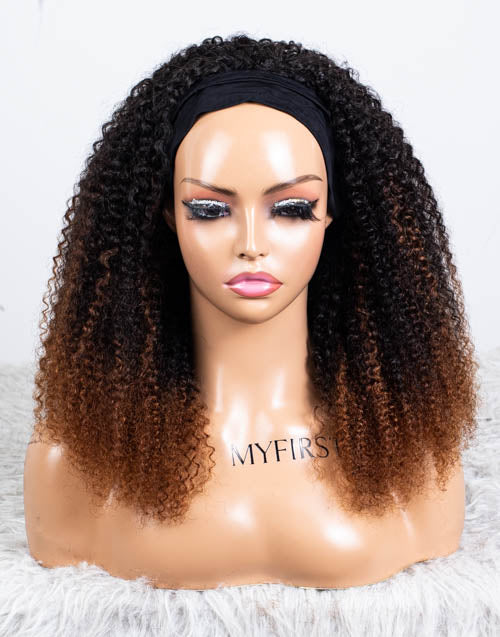 Clearance - Headband Wig Glueless No Lace Malaysian Hair - 18" Silky Size 1 - MHY-403