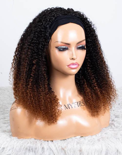 Clearance - Headband Wig Glueless No Lace Malaysian Hair - 18" Silky Size 1 - MHY-403
