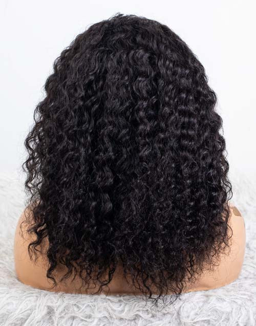 Clearance - Headband Wig  Malaysian Hair - 14" Curly Average Size - MHY-754