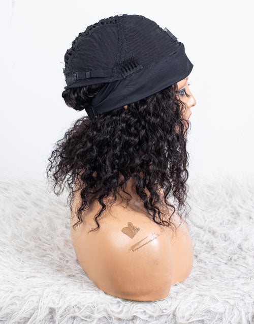 Clearance - Headband Wig  Malaysian Hair - 14" Curly Average Size - MHY-754