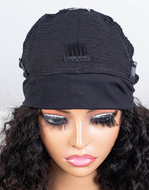Clearance - Headband Wig  Malaysian Hair - 14" Curly Average Size - MHY-754