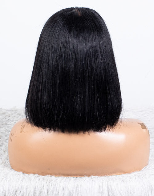 Clearance - 5x5" Closure Wig Indian Hair - 10" Silky Size Average - MTY-4106