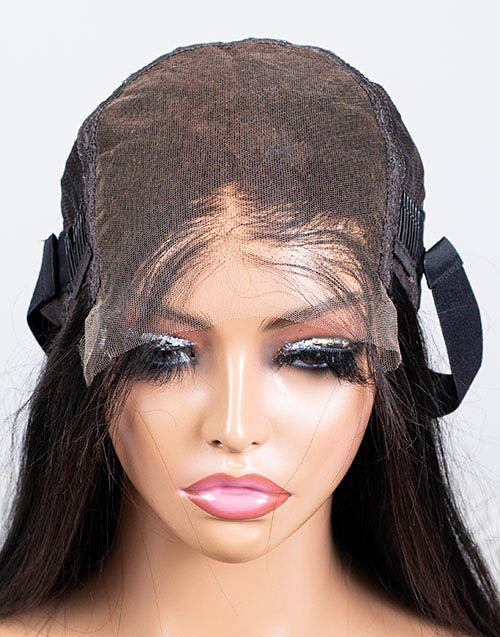 Clearance - 5x5" Closure Wig Indian Hair - 16" Silky Size Average - MT-3443