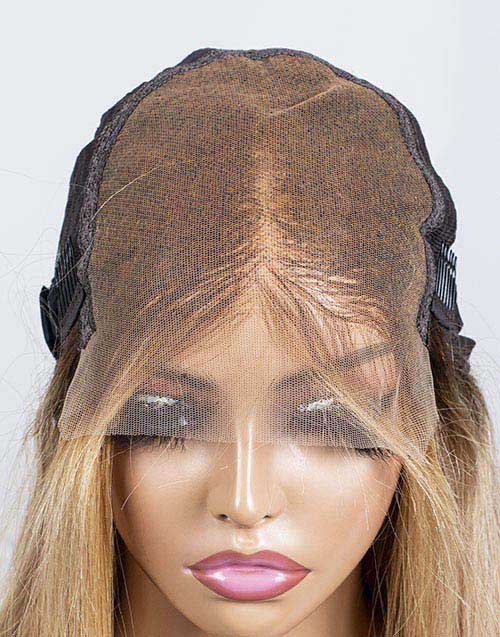 Clearance - 5x5" Closure Wig Indian Hair - 16" Silky Size Average - MT-3442