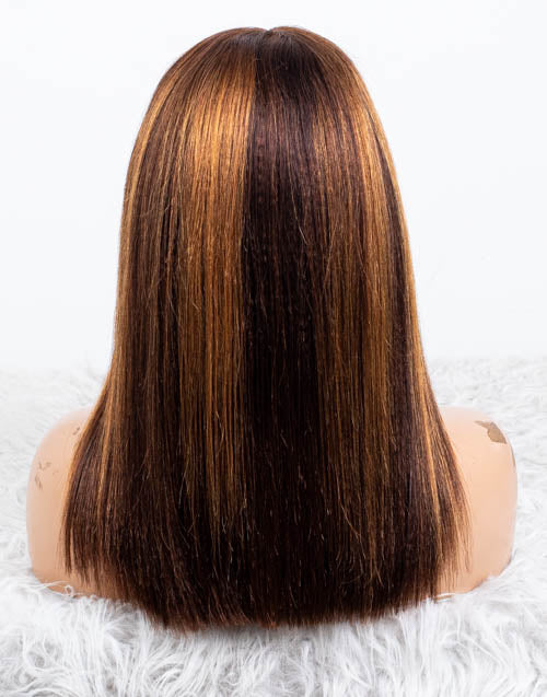 Clearance - 5x5" Closure Wig Indian Hair - 14" Yaki Size Average - MTY-4370