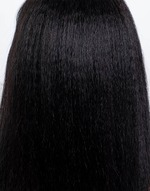 Clearance - 5x5" Closure Wig Indian Hair 160% Density - 14" Kinky Size Average - MT-3588